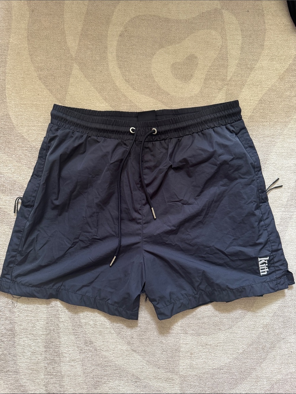 Kith Navy Blue Drawstring Shorts